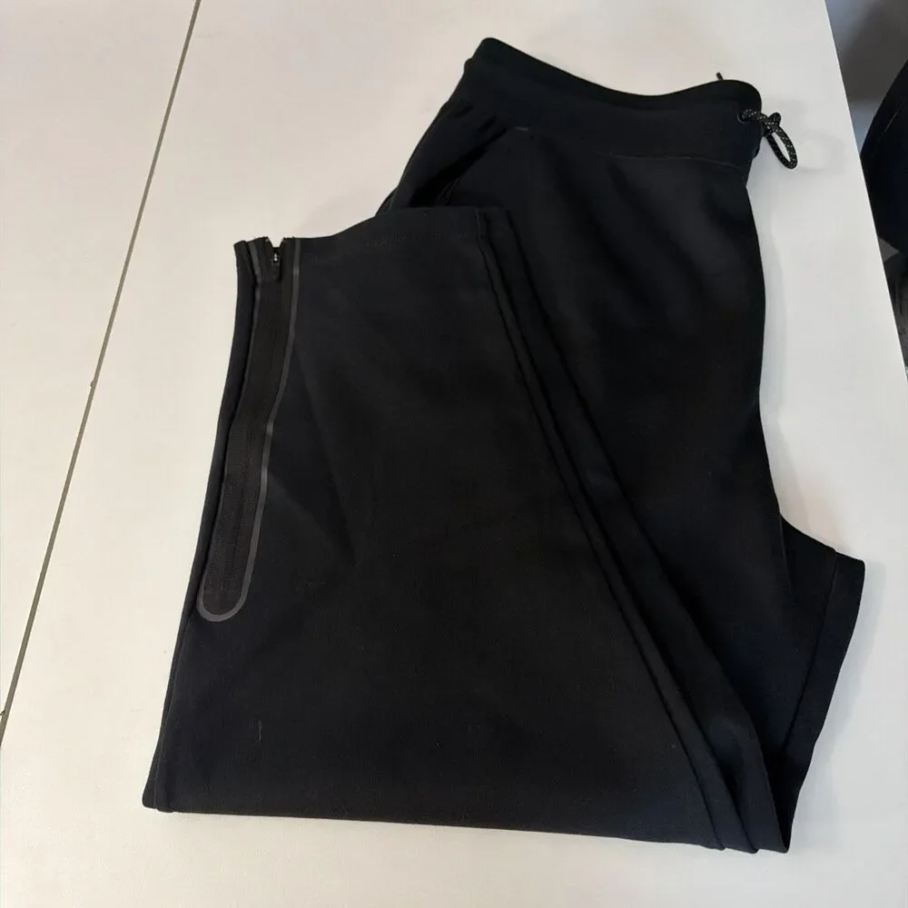 Nike Men's Loose Fit Sweatpants 2XL Straight Leg Black Drawstring Joggers NWT